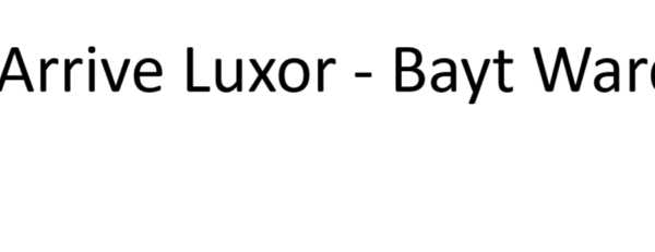 Arrive Luxor Bayt Ward 600x231