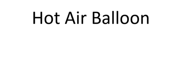 Hot Air Balloon 600x231
