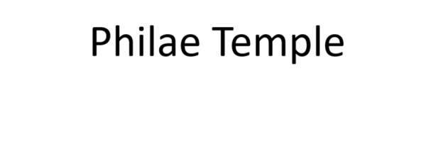 Philae Temple 600x231