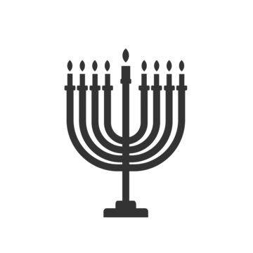 Pngtree menora jewish symbol sihouette isolated on white background png image 4964316